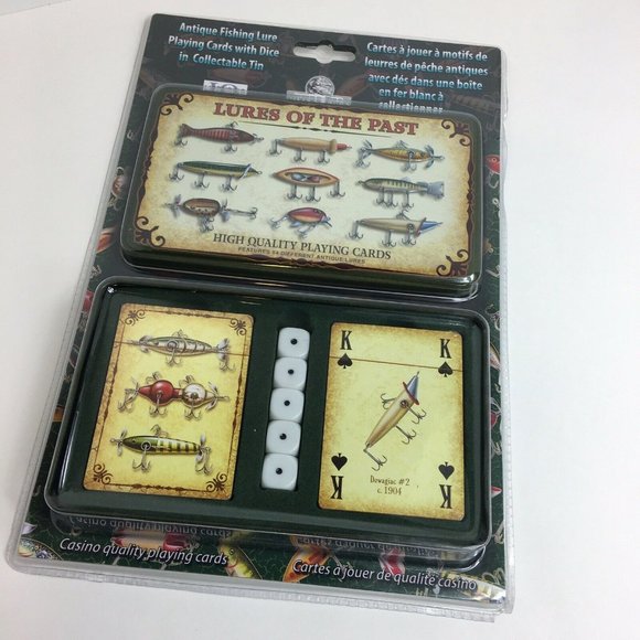 Rivers Edge Playing Cards And Dice Lures Of The Past Antique Lure Pictures New - Picture 12 of 12